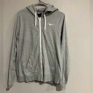 Women’s Grey Nike Zip Up Sweatshirt